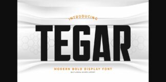 Tegar Font Poster 1