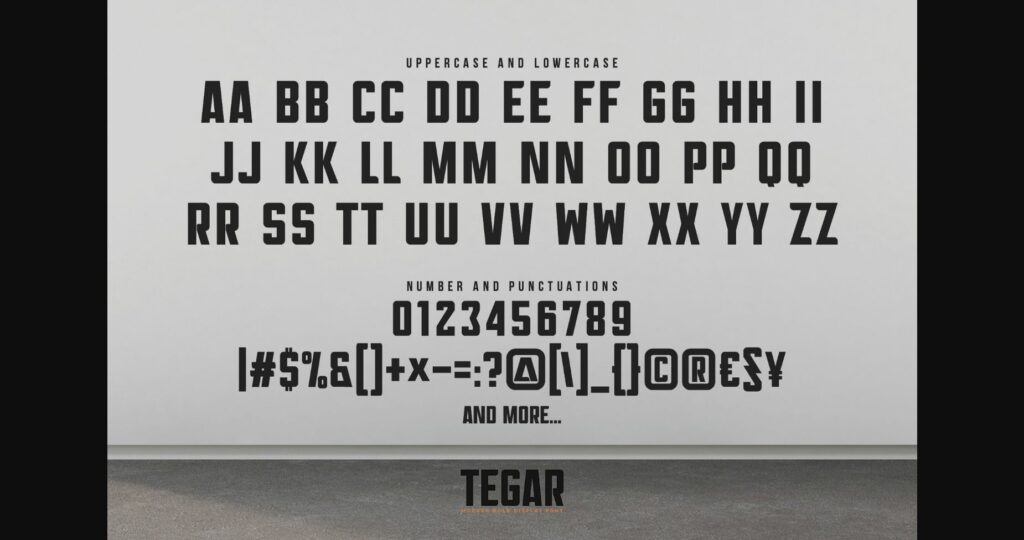 Tegar Font Poster 10