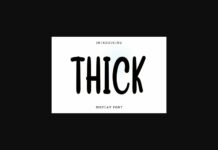 Thick Font Poster 1