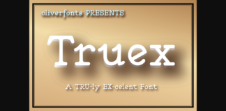 Truex Font Poster 1