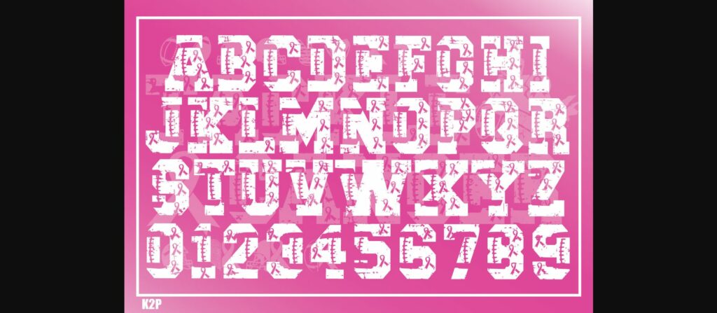 Tackle Cancer Font Poster 4