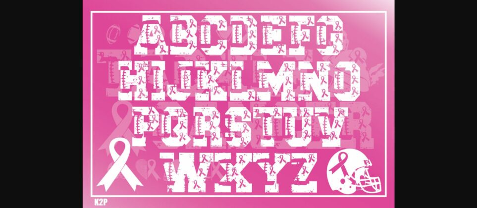 Tackle Cancer Font Poster 5