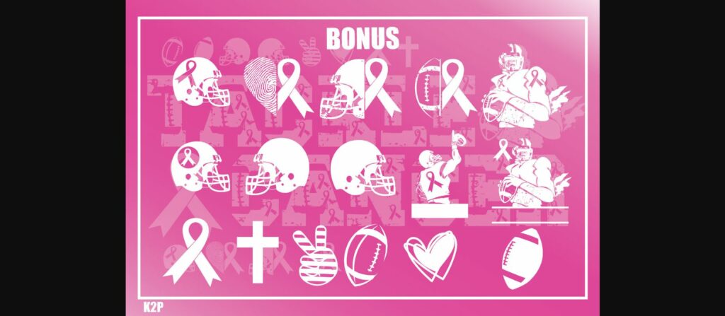 Tackle Cancer Font Poster 8