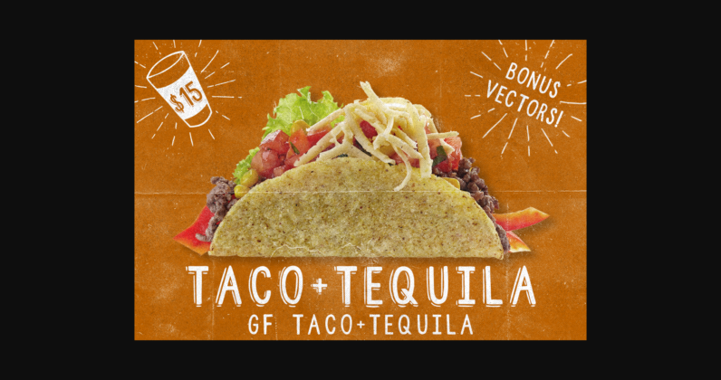 Taco and Tequila Font Poster 1