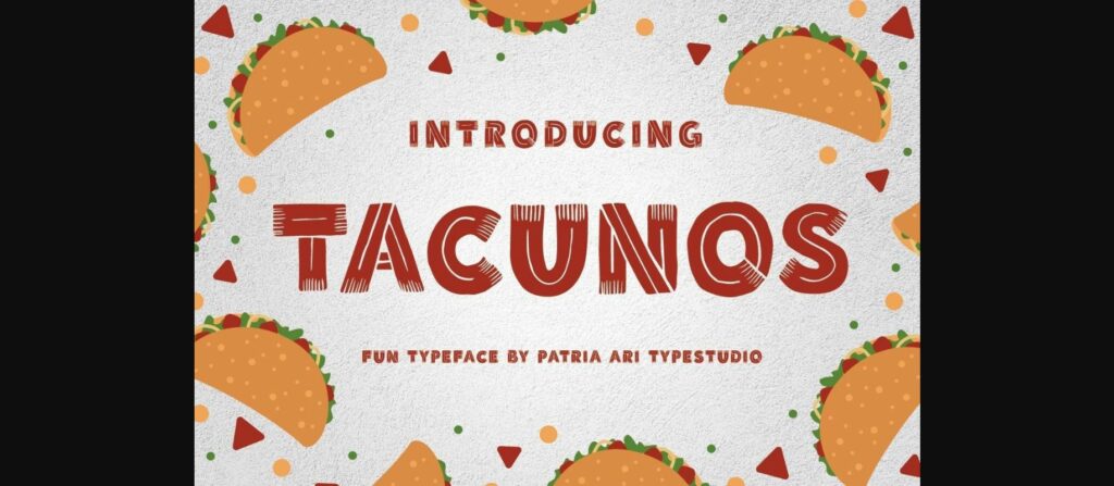 Tacunos Font Poster 3