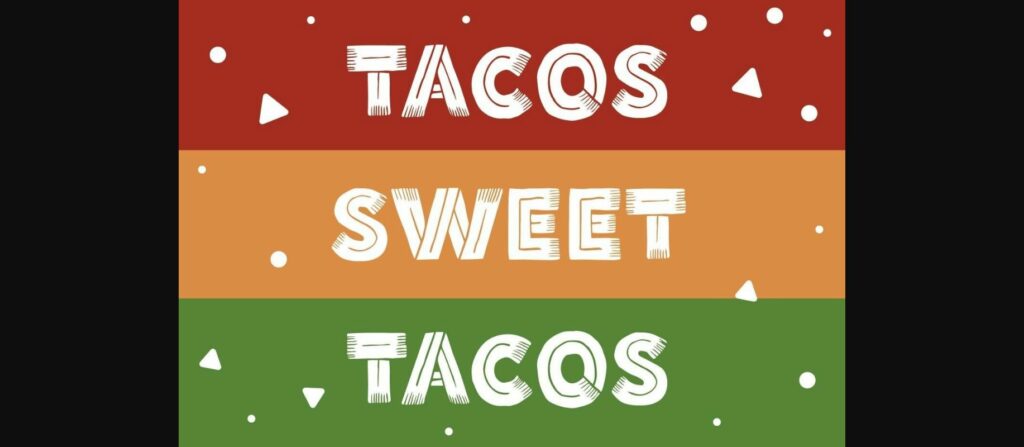 Tacunos Font Poster 5