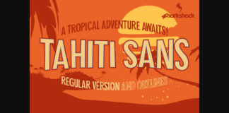 Tahiti Sans Font Poster 1