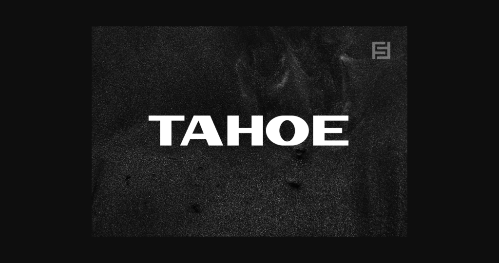 Tahoe Font Poster 1