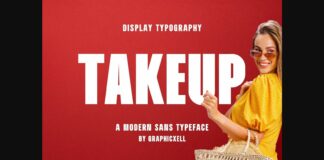 Takeup Font Poster 1