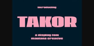 Takor Font Poster 1