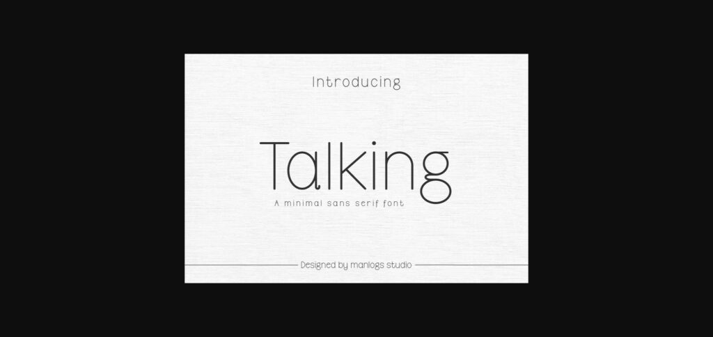 Talking Font Poster 3