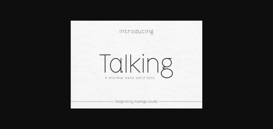 Talking Font Poster 3