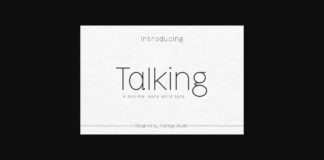 Talking Font Poster 1