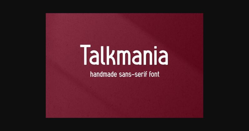 Talkmania Font Poster 1