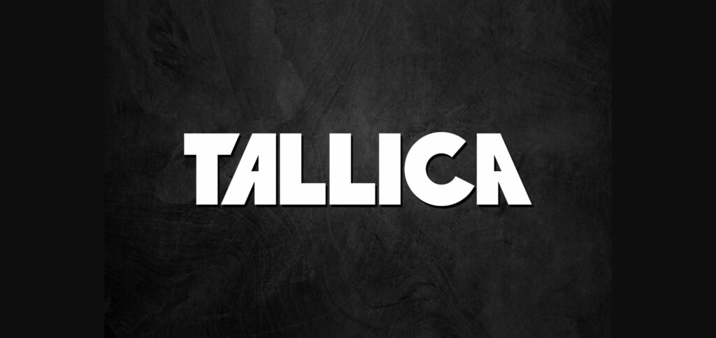 Tallica Font Poster 3