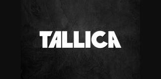 Tallica Font Poster 1