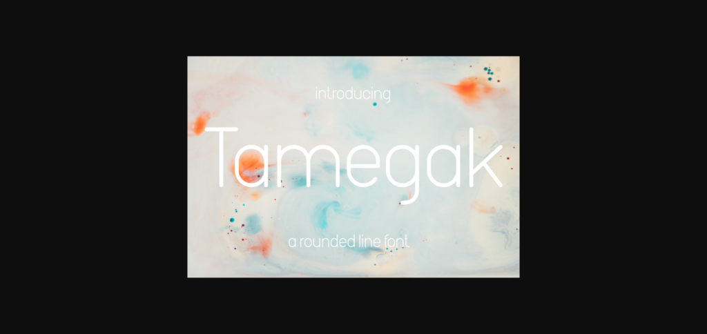 Tamegak Font Poster 3