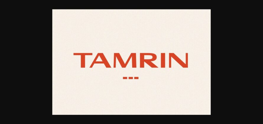 Tamrin Font Poster 3