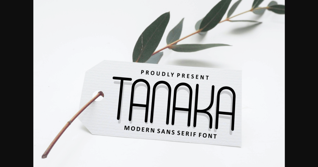 Tanaka Font Poster 7