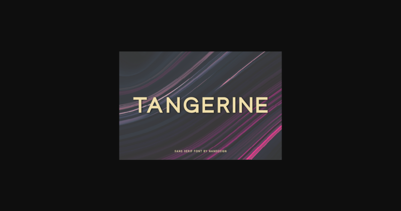 Tangerine Font Poster 3