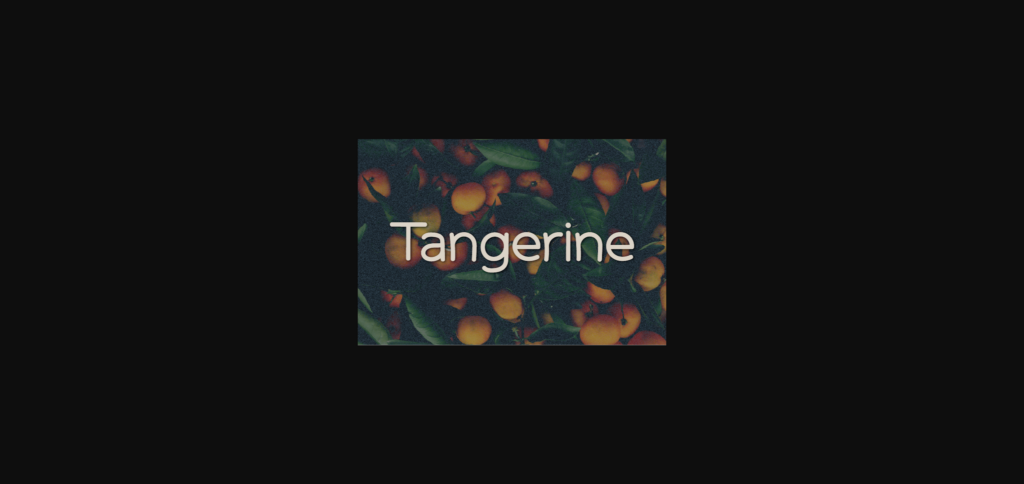 Tangerine Font Poster 1