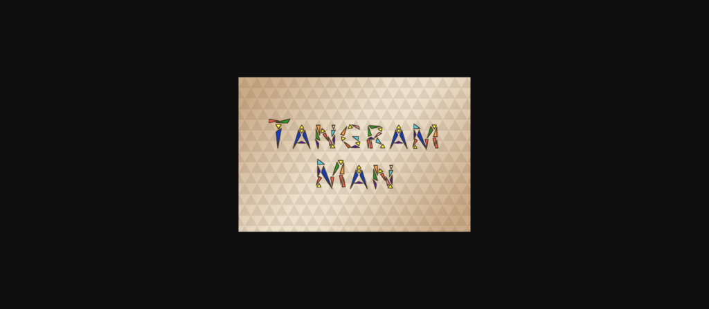 Tangram Man Font Poster 1