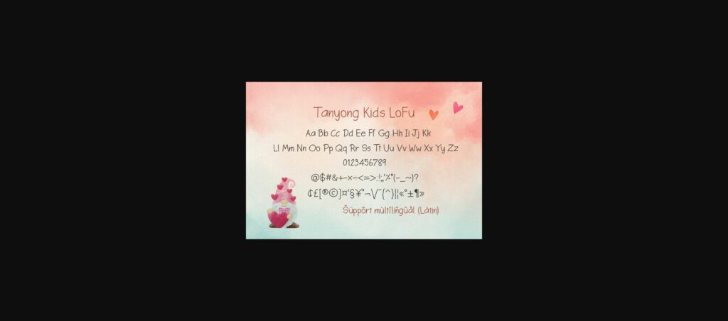 Tanyong Kids Lofu Font Poster 4