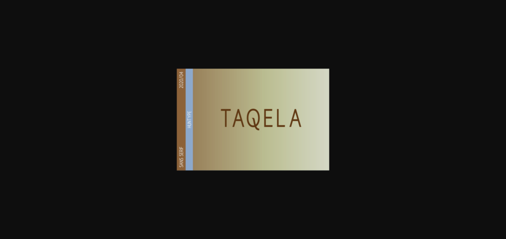 Taqela Font Poster 3