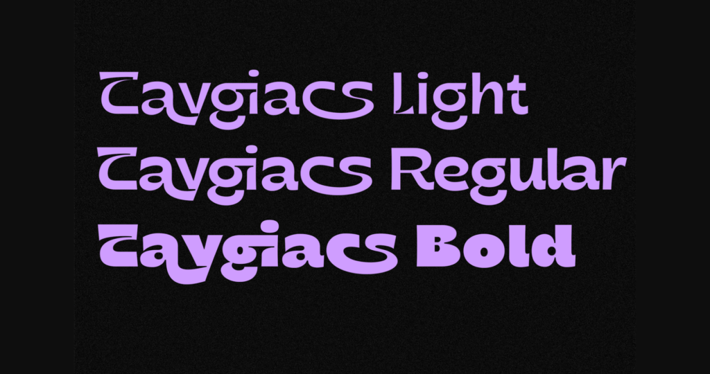 Taygiacs Font Poster 9