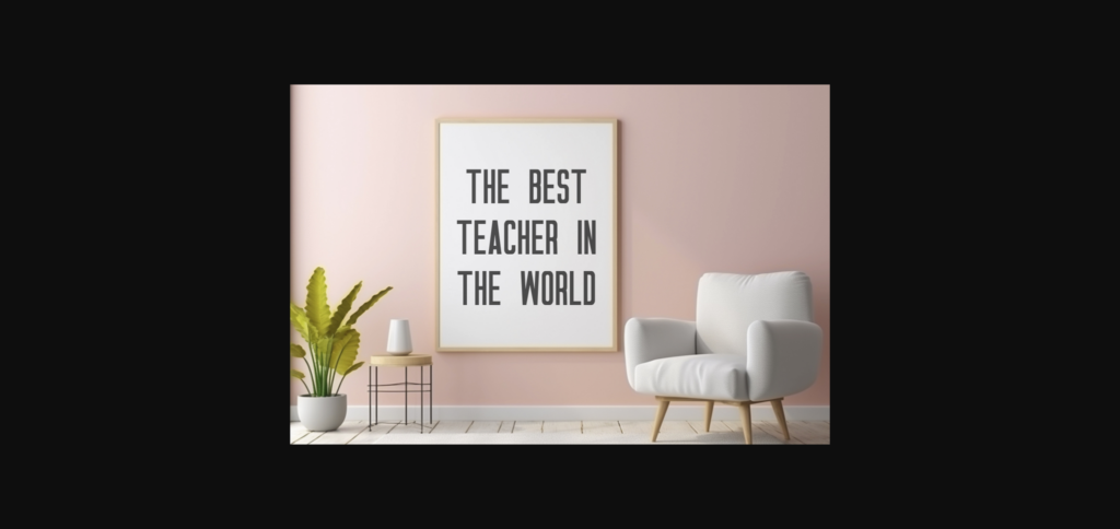 Teacher Font Poster 9