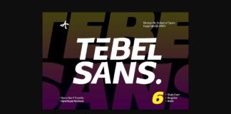 Tebel Sans Font Poster 1