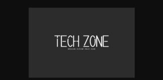 Tech Zone Font Poster 1