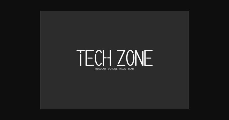 Tech Zone Font Poster 1