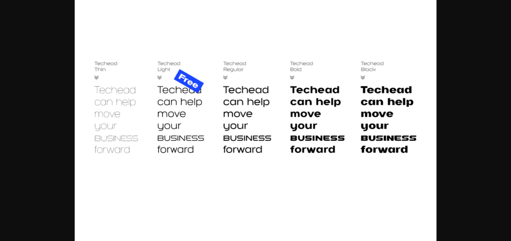 Techead Font Poster 2