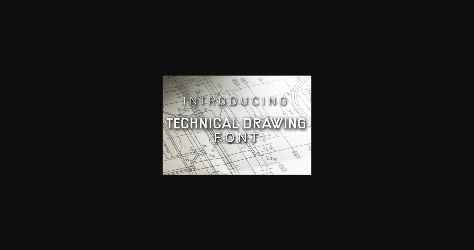 Technical Drawing Font - Font Canyon