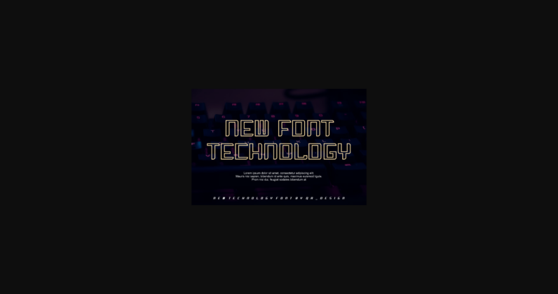 Technomax Font Poster 4