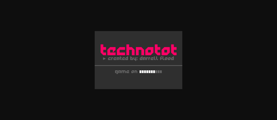 Technotot Font Poster 1