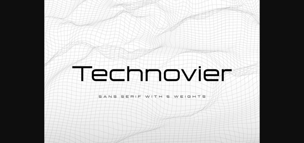 Technovier Font Poster 3