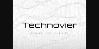 Technovier Font Poster 1