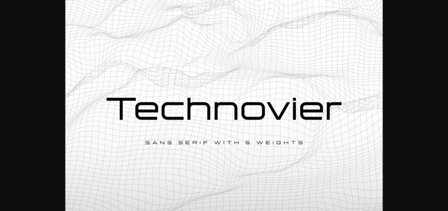 Technovier Font Poster 1