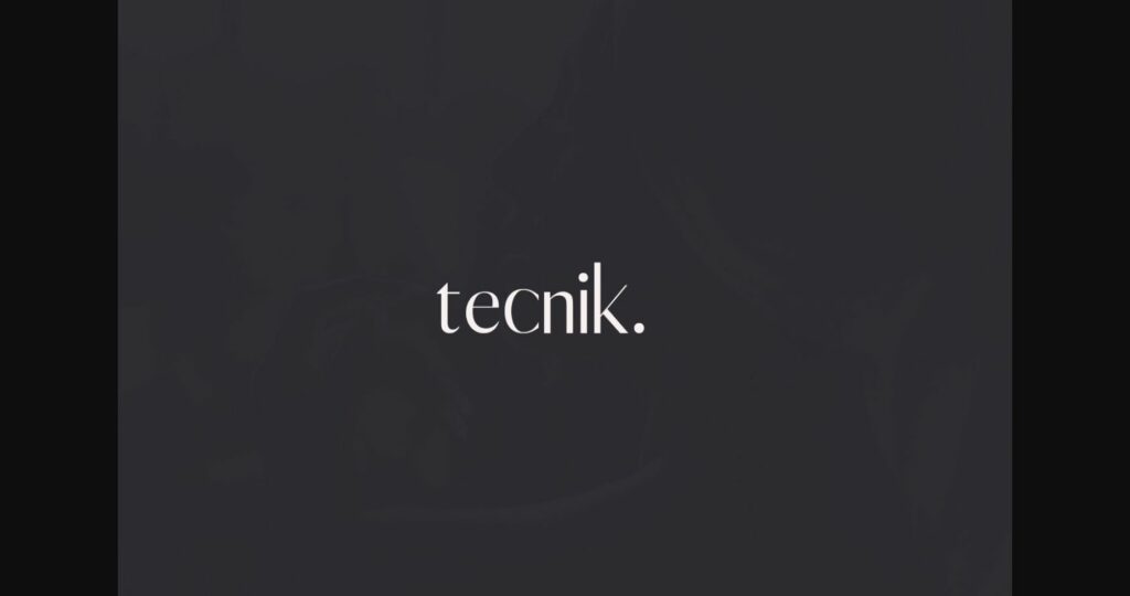 Tecnik Font Poster 3