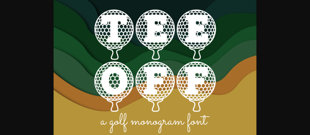 Tee off Font Poster 3