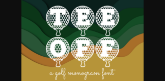 Tee off Font Poster 1