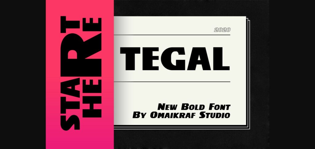 Tegal Font Poster 1