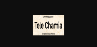 Tele Chamia Font Poster 1