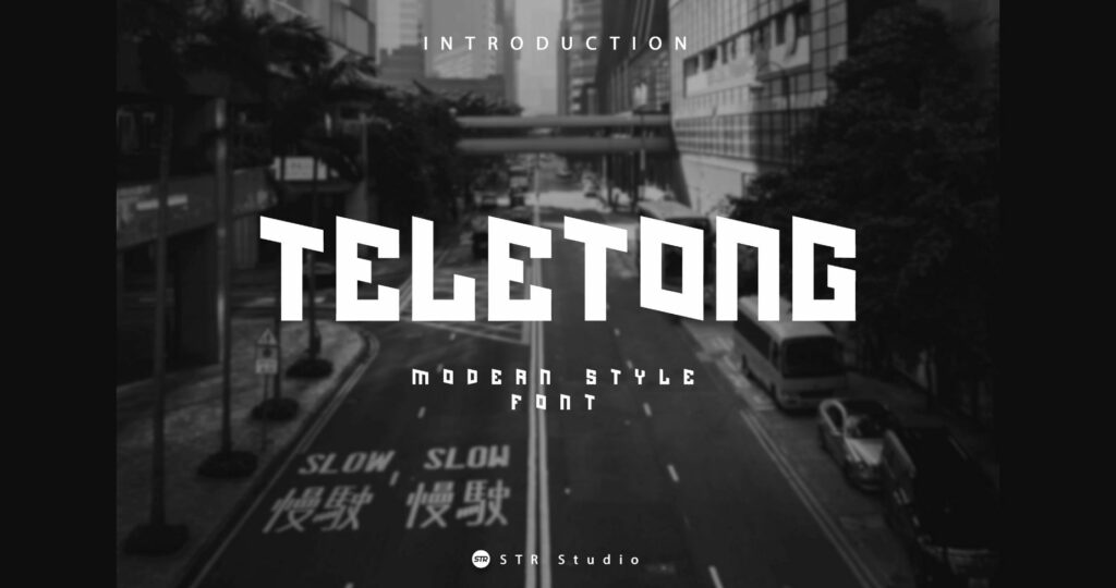 Teletong Font Poster 3