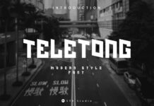 Teletong Font Poster 1