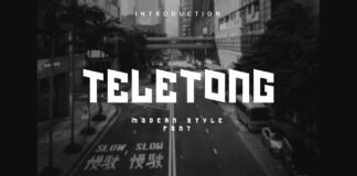 Teletong Font Poster 1