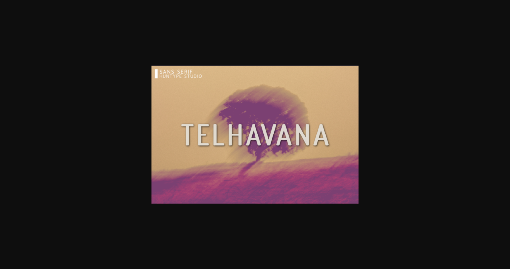 Telhavana Font Poster 3