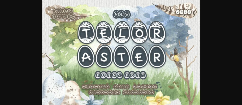 Teloraster Font Poster 1